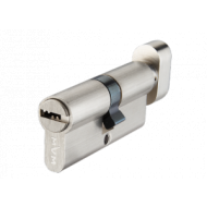Цилиндр MVM P6P35/35T SN ключ/тумблер матовый никель