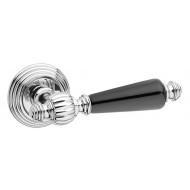 Ручки дверные Fimet Michelle 106P-269 F04 хром/черный фарфор