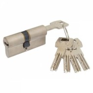 Цилиндр AGB Mod. 5000PS/90мм, ключ-ключ, 30/60, матовый никель