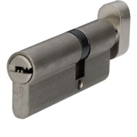 Цилиндр MVM P6P35T/45 SN тумблер/ключ матовый никель