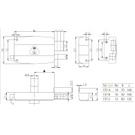 KALE KILIT 157/AC (14) цепочка 3 кл.