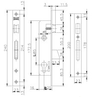 KALE KILIT 253 (25 mm) никель 3 кл.