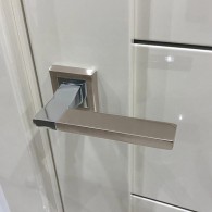 Ручки дверные Punto TECH QL SN/CP-3 матовый никель/хром