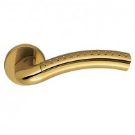 Ручки дверные Colombo Milla LC 41 полированная латунь/матовое золото