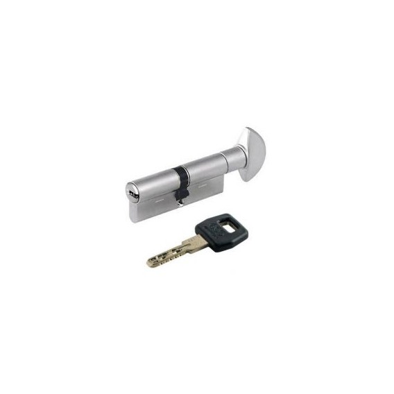 Цилиндр AGB ScudoDCK/100мм, шток-ключ, 50/50, матовый никель